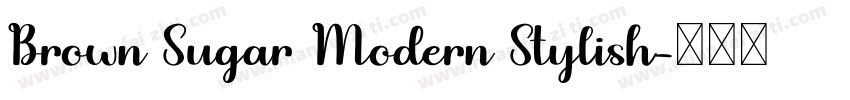 Brown Sugar Modern Stylish字体转换